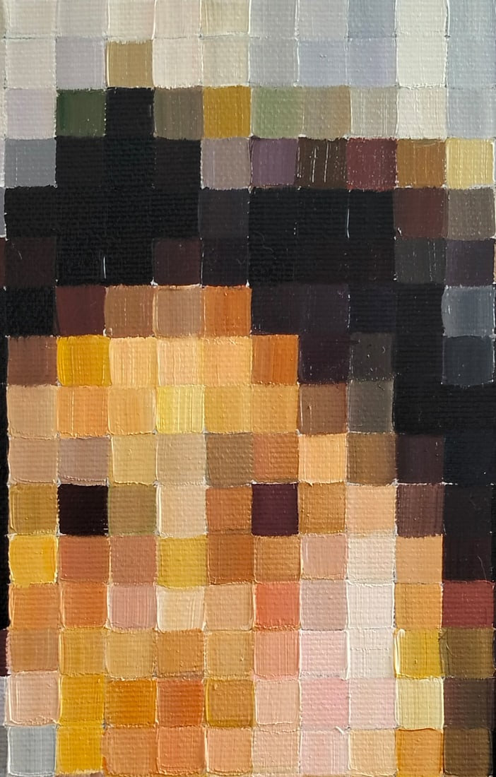 Oil painting Playing the classics. The image of a child. Serov a series of paintings Pixel M.Goreeva - 5