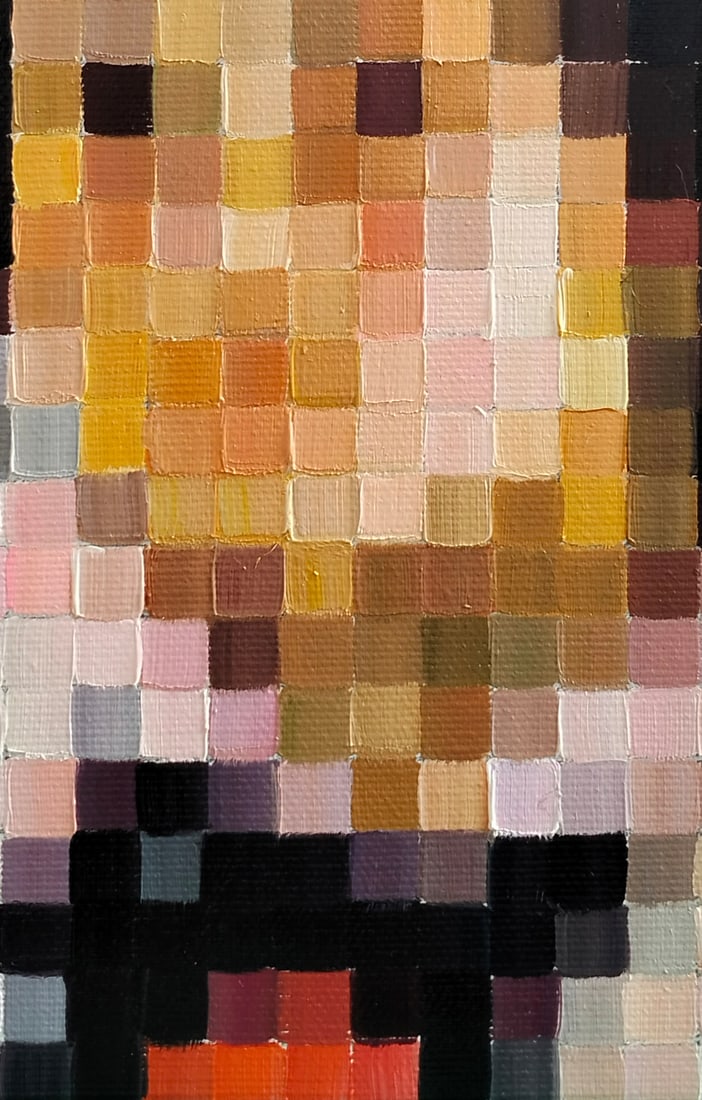 Oil painting Playing the classics. The image of a child. Serov a series of paintings Pixel M.Goreeva - 6