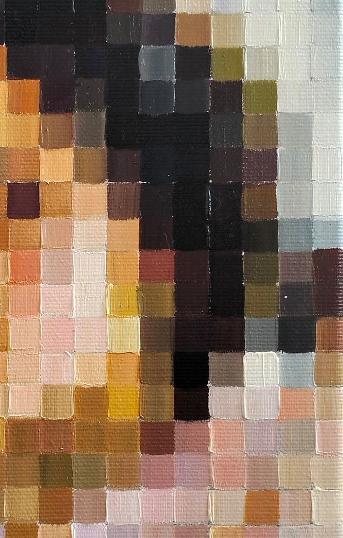 Oil painting Playing the classics. The image of a child. Serov a series of paintings Pixel M.Goreeva - 8