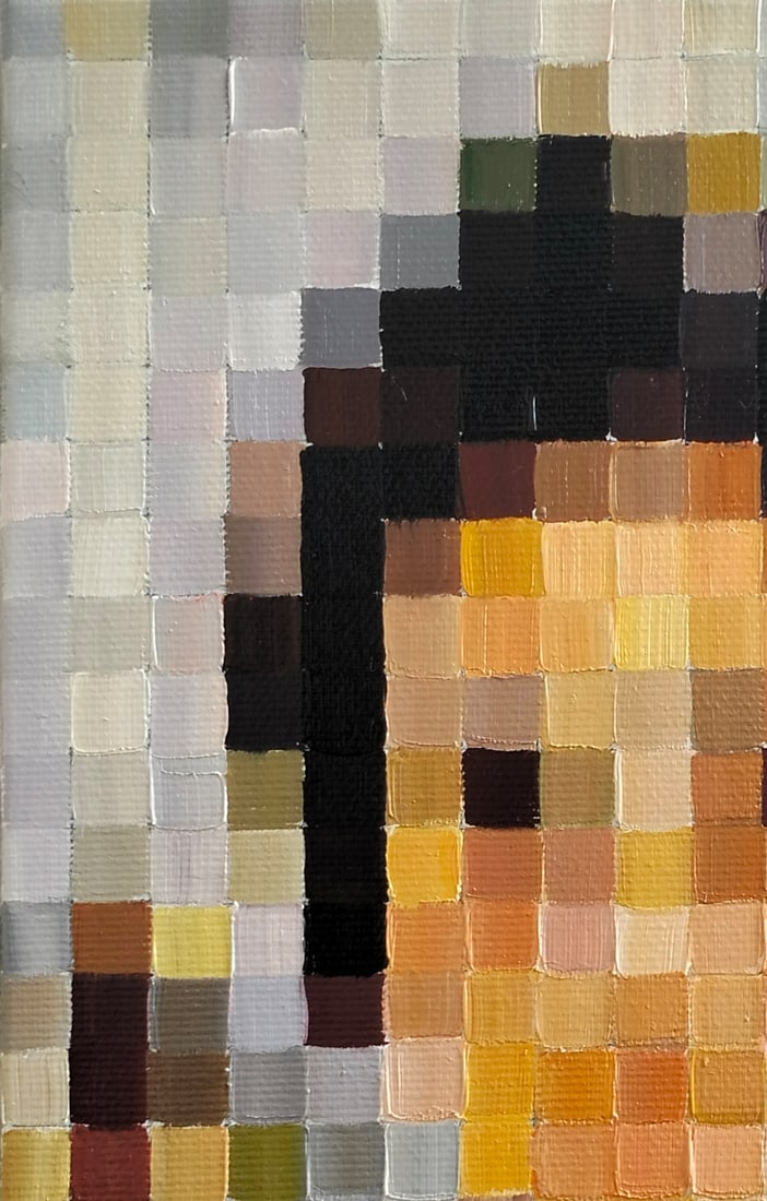 Oil painting Playing the classics. The image of a child. Serov a series of paintings Pixel M.Goreeva - 9