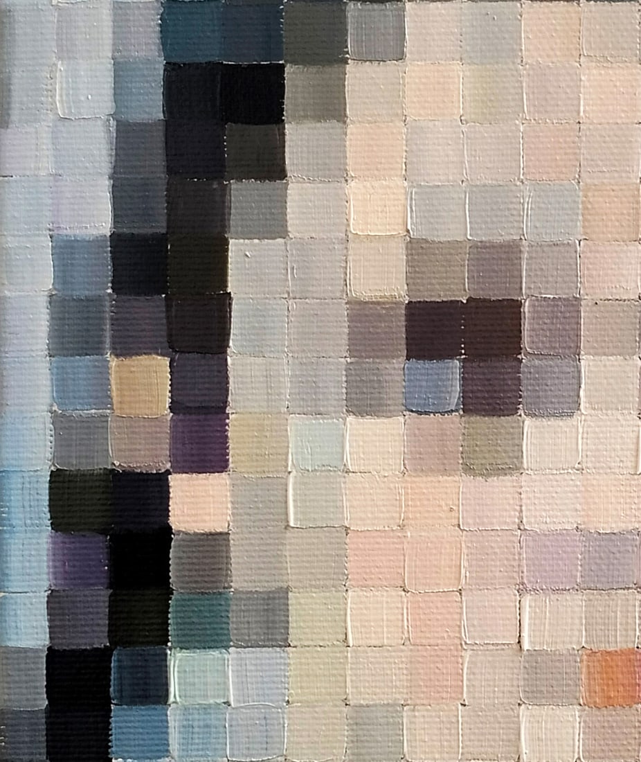 Oil painting Playing the classics. The image of a child. Feshin a series of paintings Pixel - 7