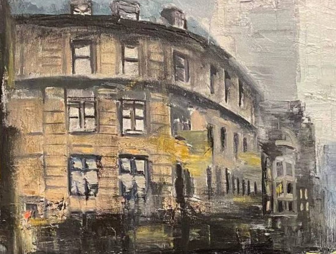 Oil painting Evening London street Igor Kutsenko - 2