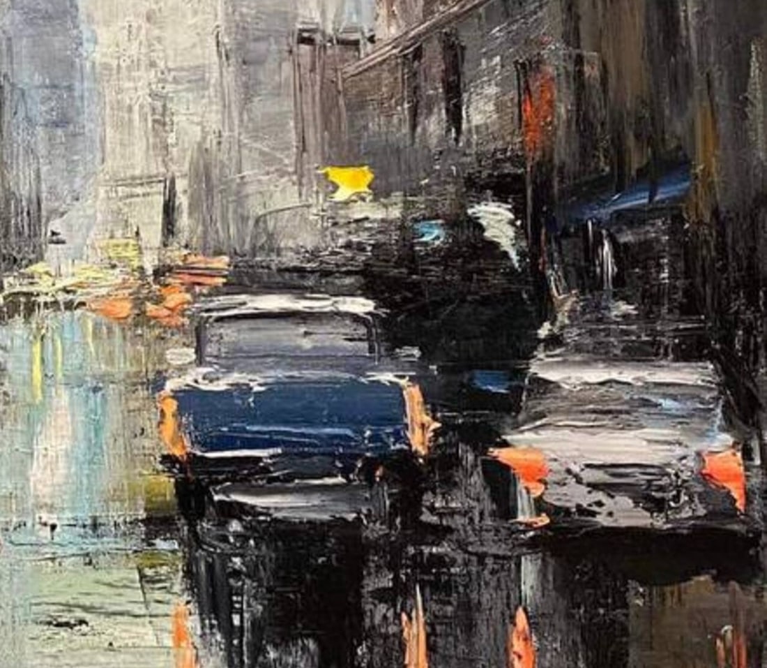 Oil painting Evening London street Igor Kutsenko - 3