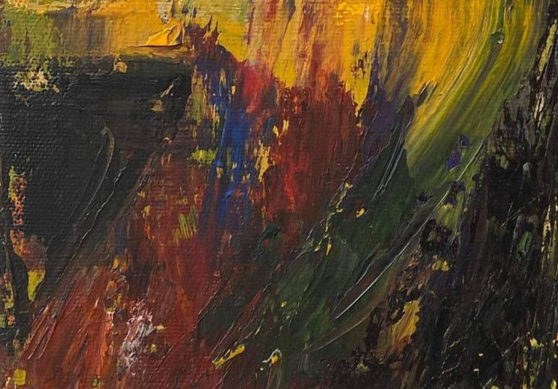 Acrylic painting Rainy field Igor Kutsenko - 4