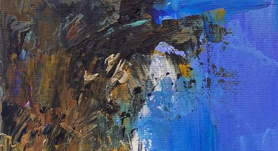 Acrylic painting Morning over the pond Igor Kutsenko - 3