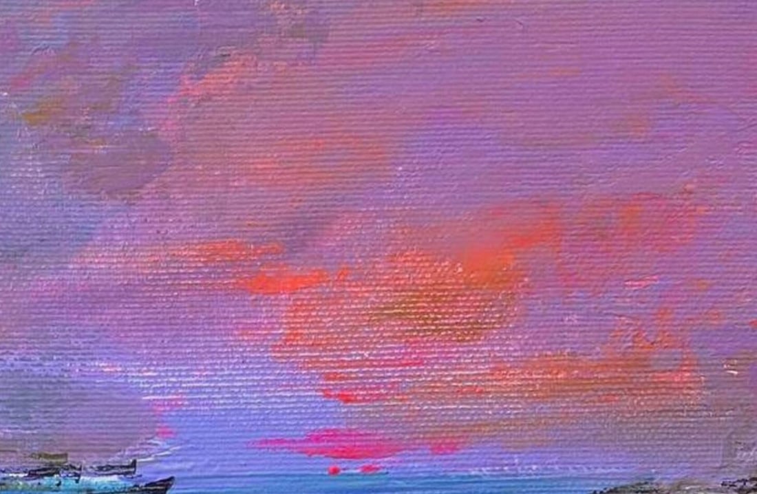 Acrylic painting Morning over the pond Igor Kutsenko - 5