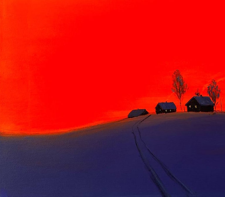 Acrylic painting The first snow Igor Kutsenko - 10