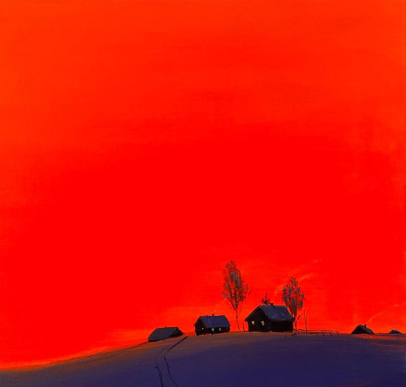 Acrylic painting The first snow Igor Kutsenko - 4