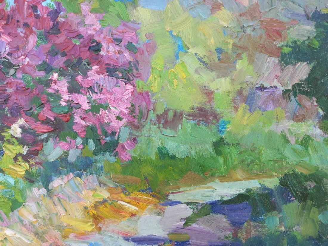 Oil painting blooming lilac Alex Ditriev - 3