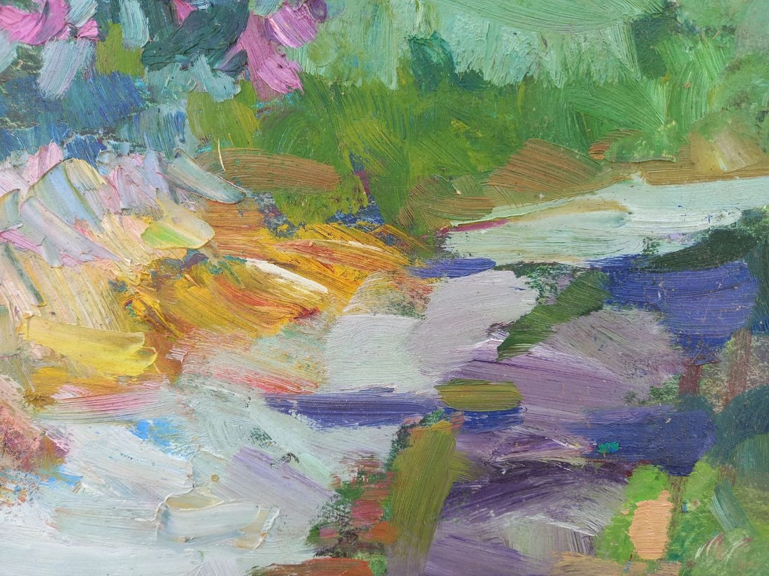 Oil painting blooming lilac Alex Ditriev - 4