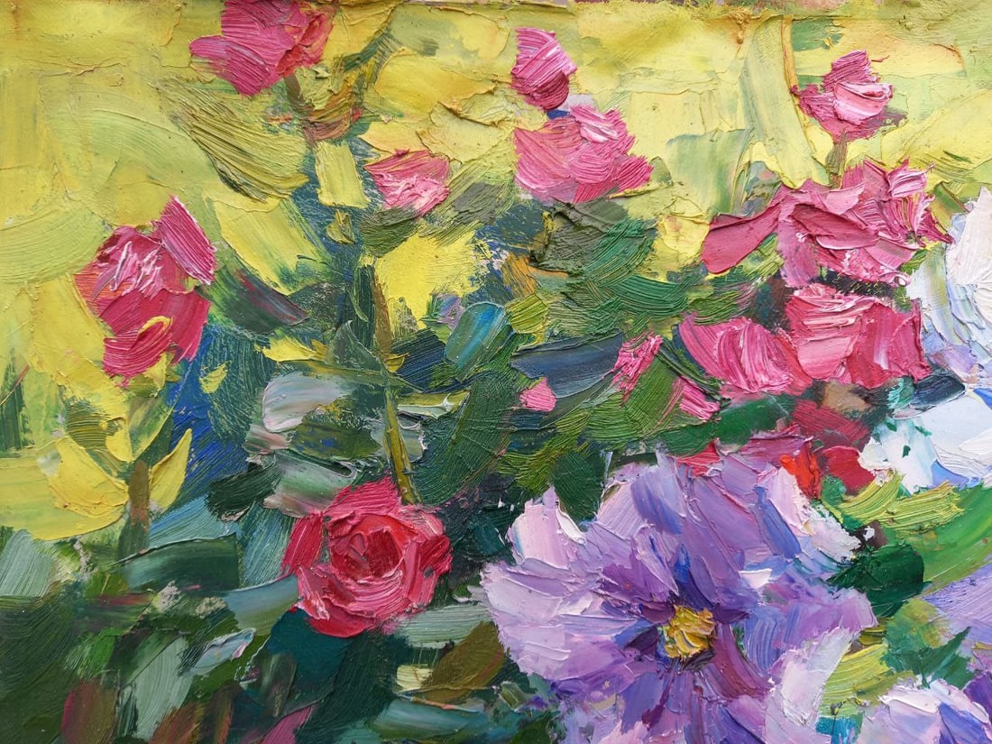 Oil painting Clematis Alex Ditriev - 4