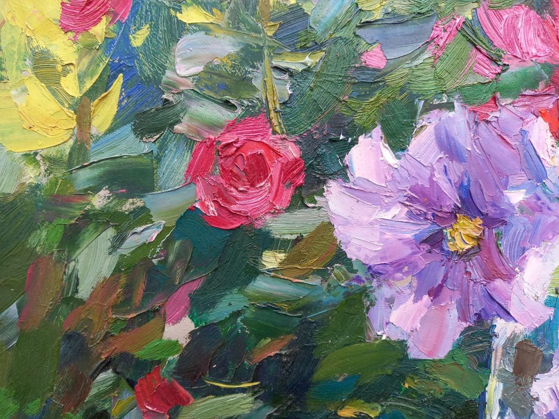 Oil painting Clematis Alex Ditriev - 7