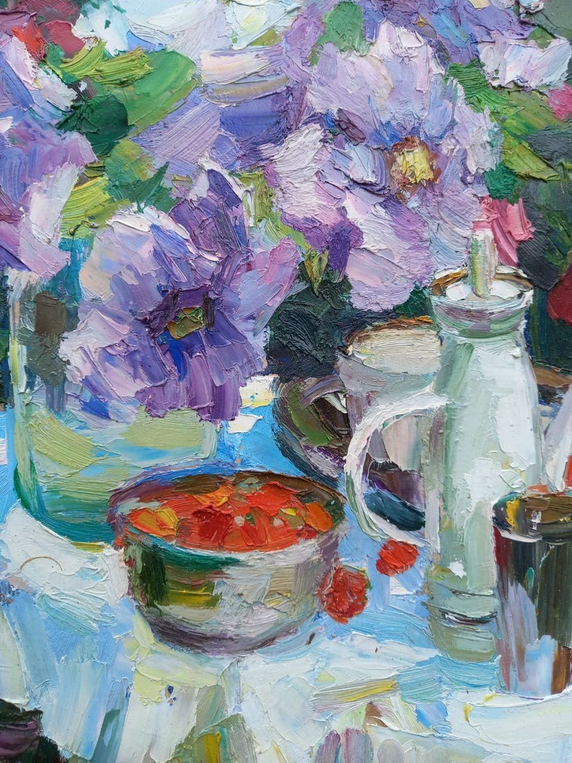 Oil painting Clematis Alex Ditriev - 8