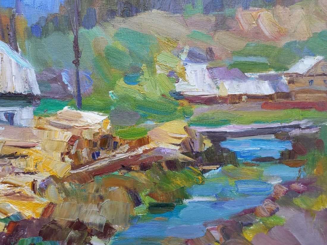 Oil painting Synevyr etude Alex Ditriev - 3