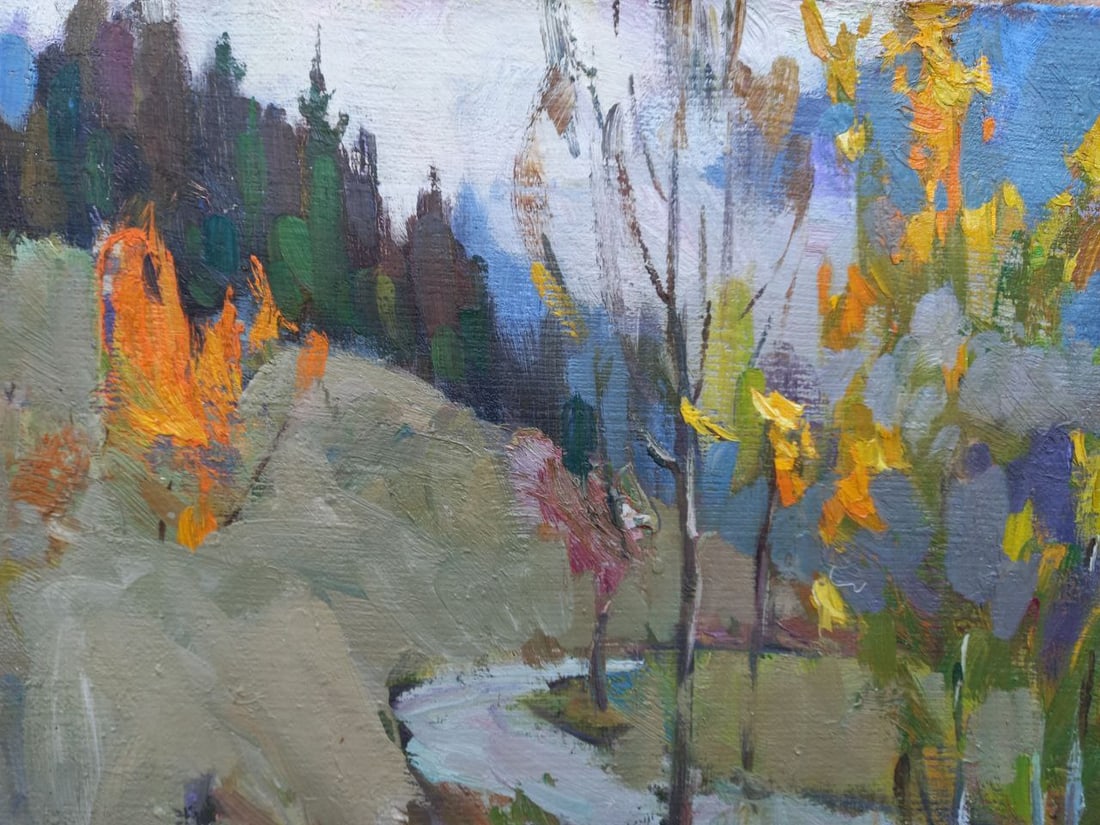 Oil painting On the slope Alex Ditriev - 2