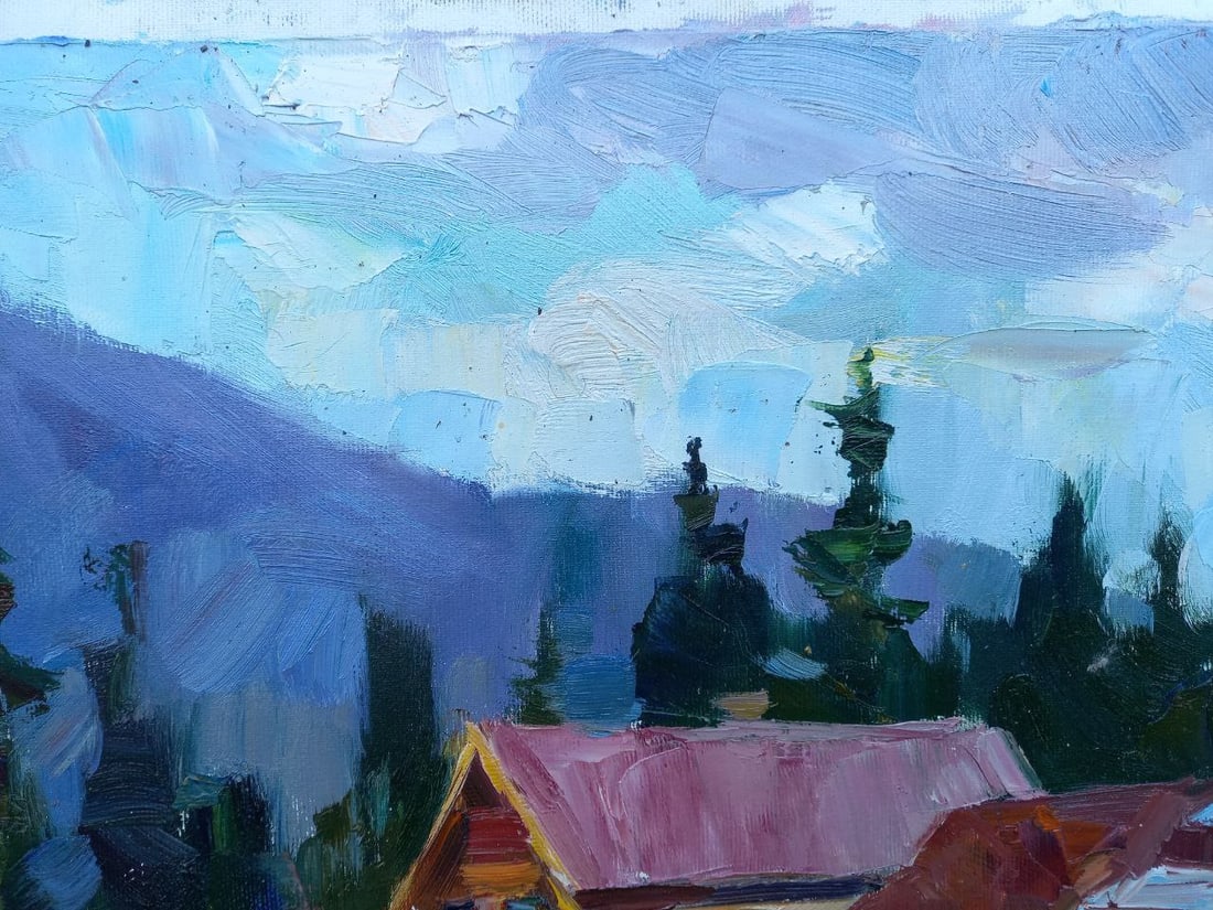 Oil painting Near Bukovel Alex Ditriev - 3