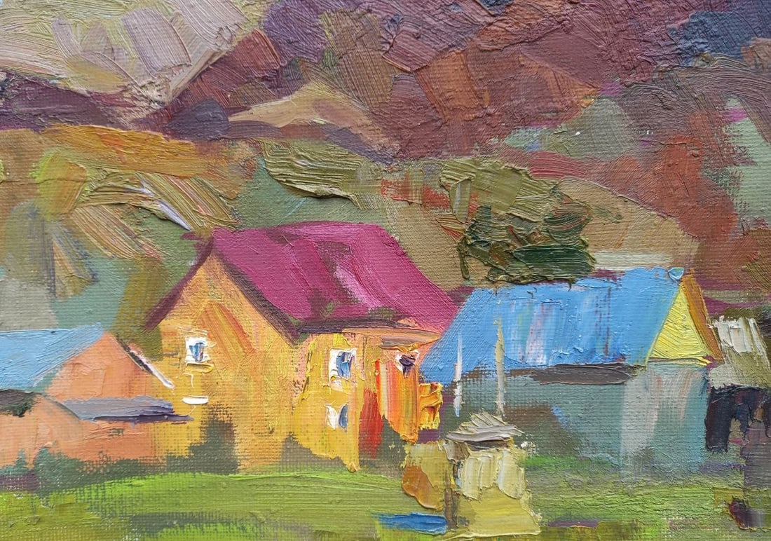Oil painting Bukovel Alex Ditriev - 4