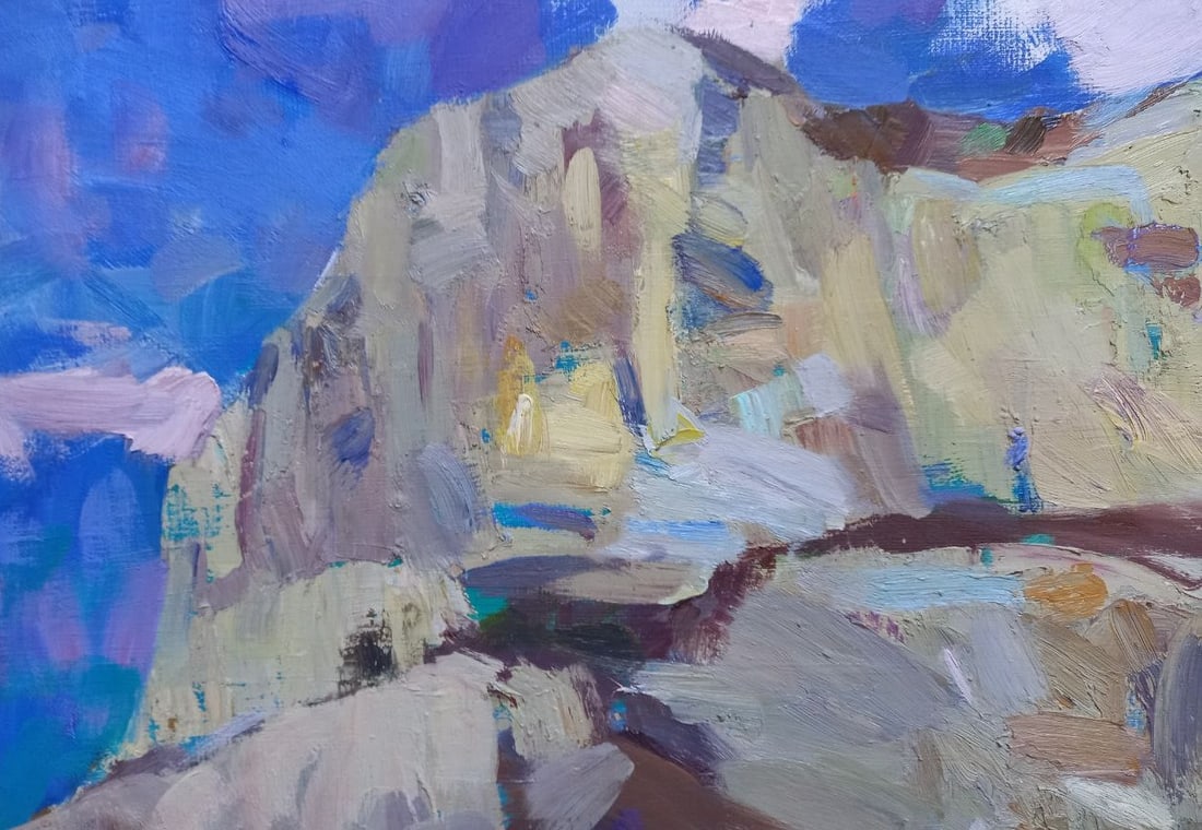 Oil painting In the mountains Alex Ditriev - 2