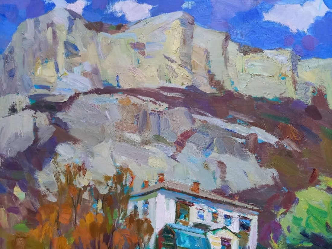 Oil painting In the mountains Alex Ditriev - 4