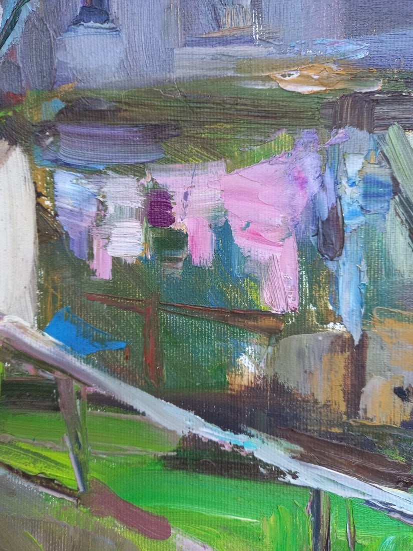 Oil painting Village road Alex Ditriev - 5