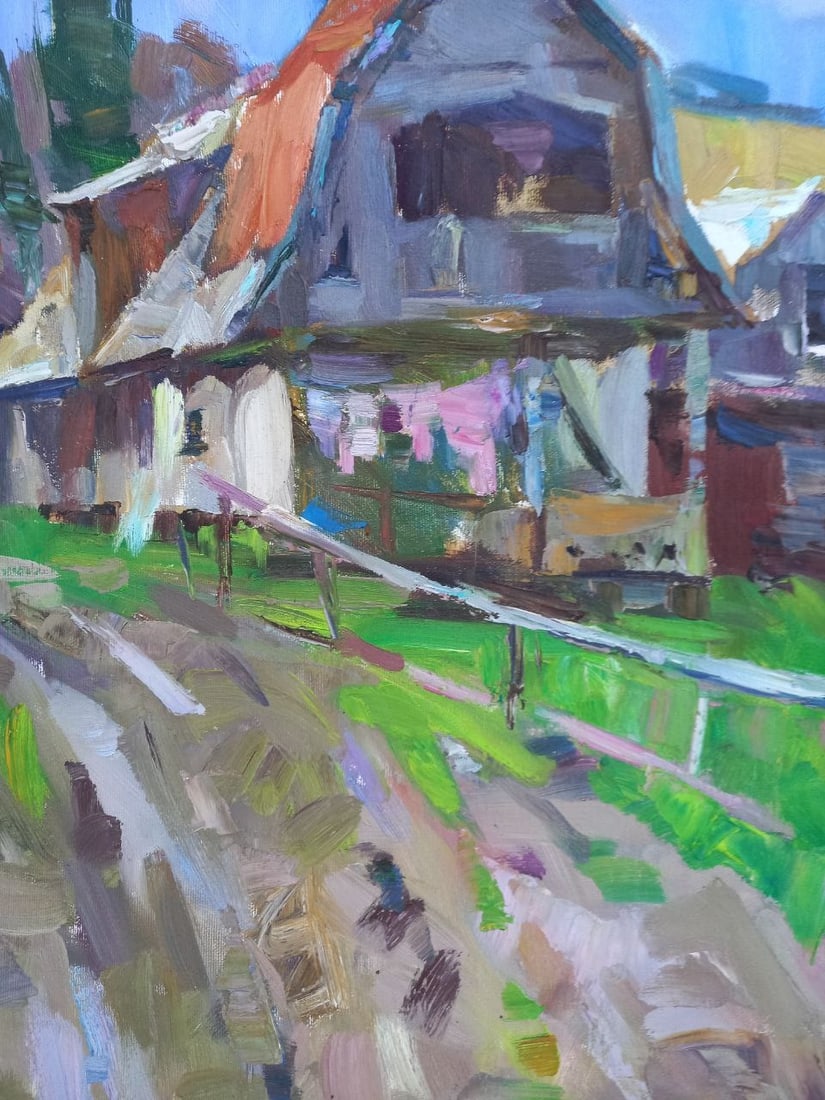 Oil painting Village road Alex Ditriev - 7