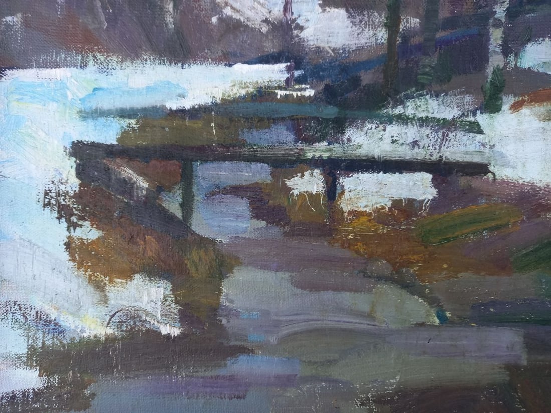 Oil painting Mountain village Alex Ditriev - 5