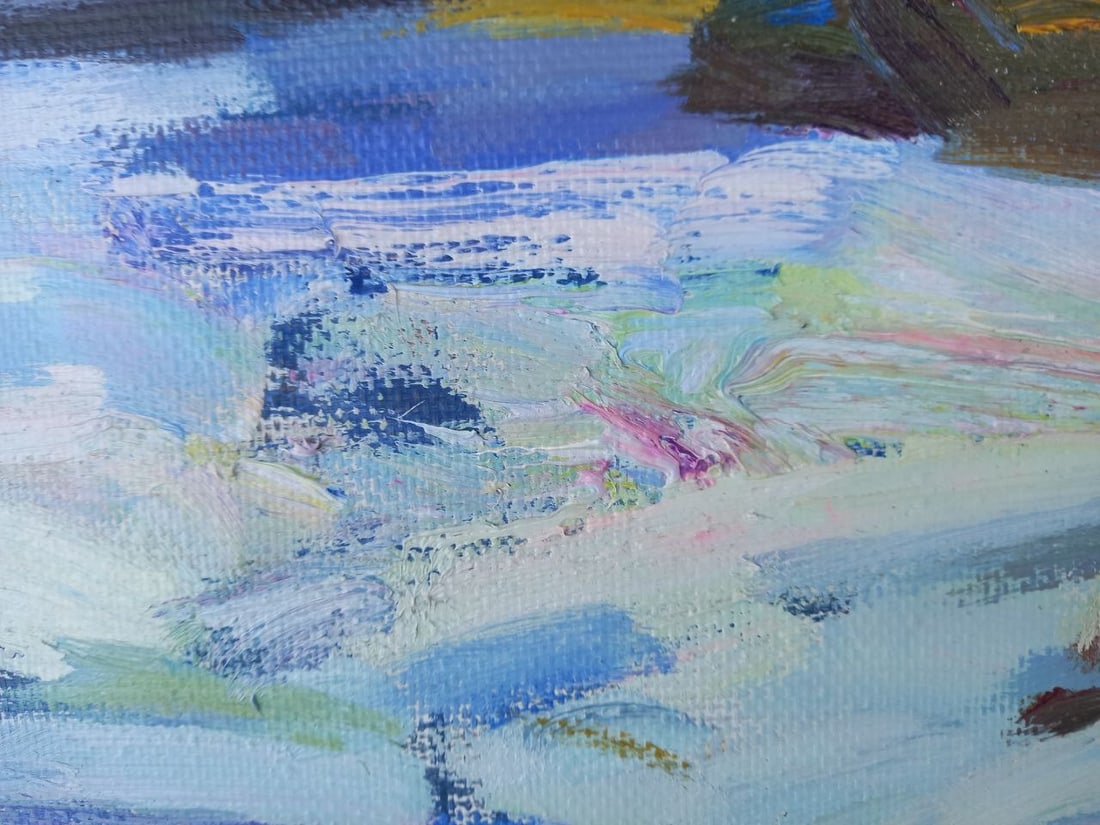 Oil painting Sunny in the Carpathians Alex Ditriev - 2