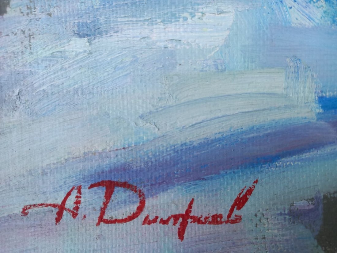 Oil painting Sunny in the Carpathians Alex Ditriev - 8