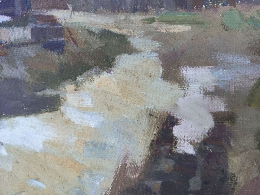 Oil painting Carpathian village Alex Ditriev - 5