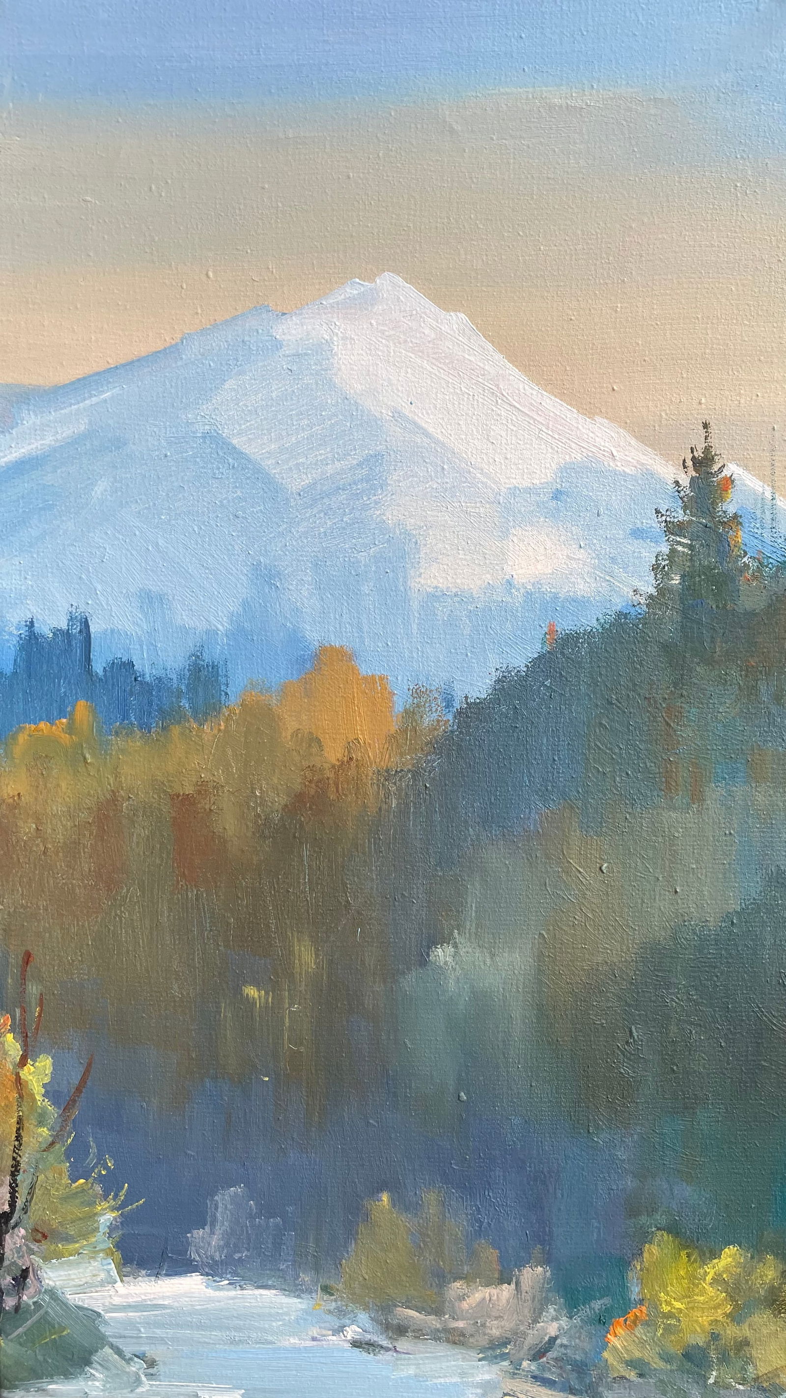 Oil painting Lonely mountain Ivan Romanyuk - 5