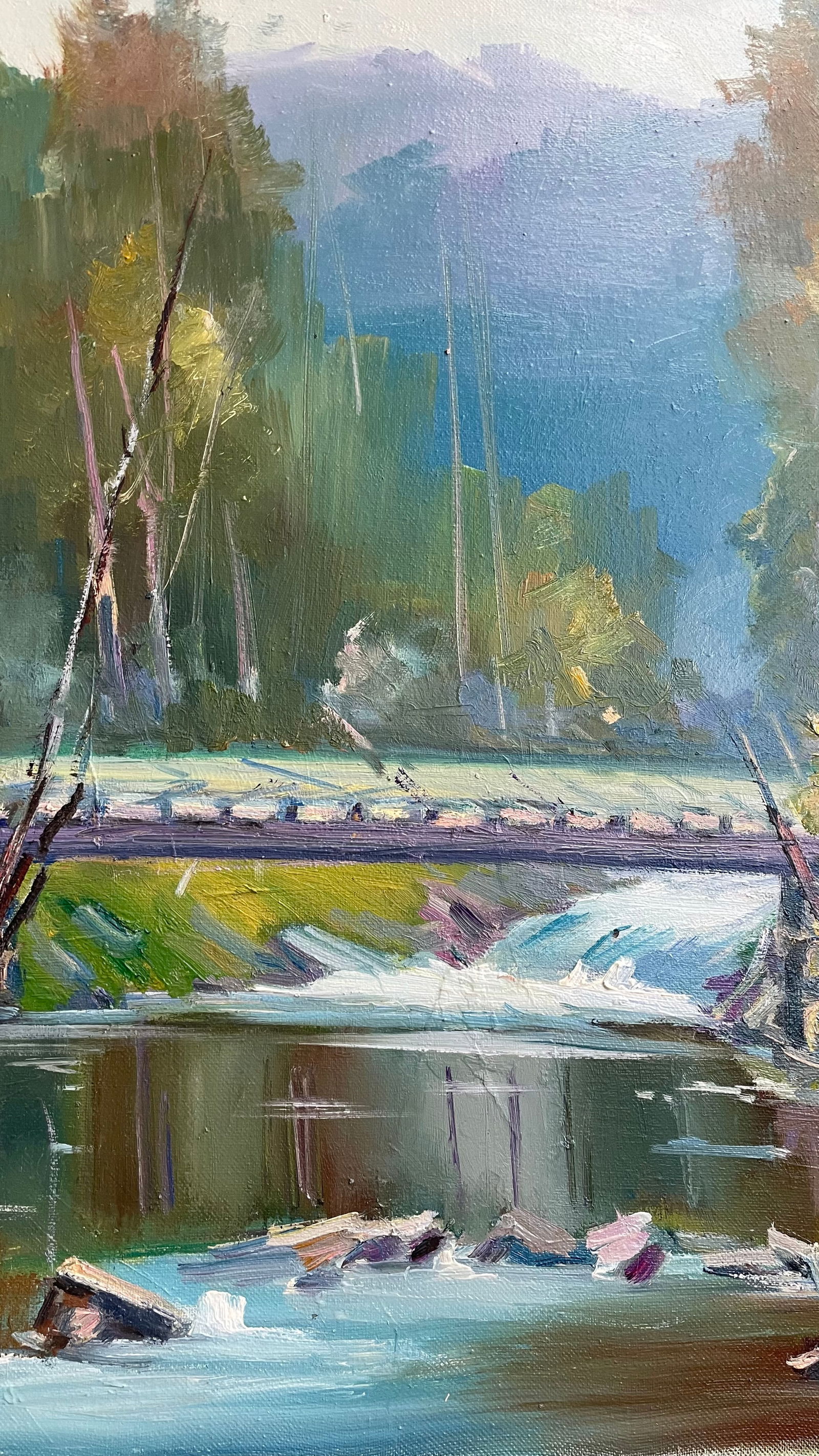 Oil painting Bridge Ivan Romanyuk - 6