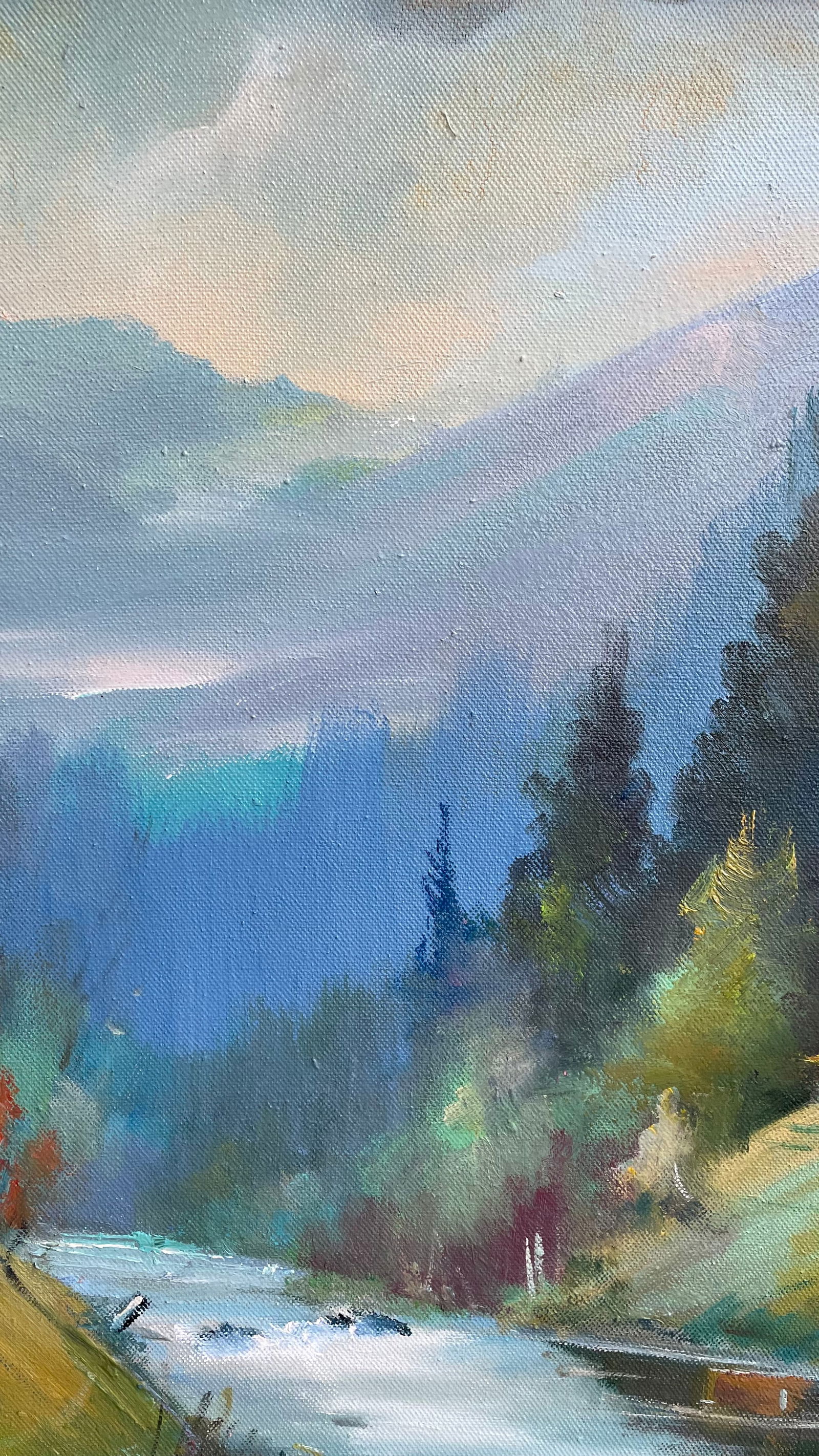 Oil painting River Ivan Romanyuk - 6