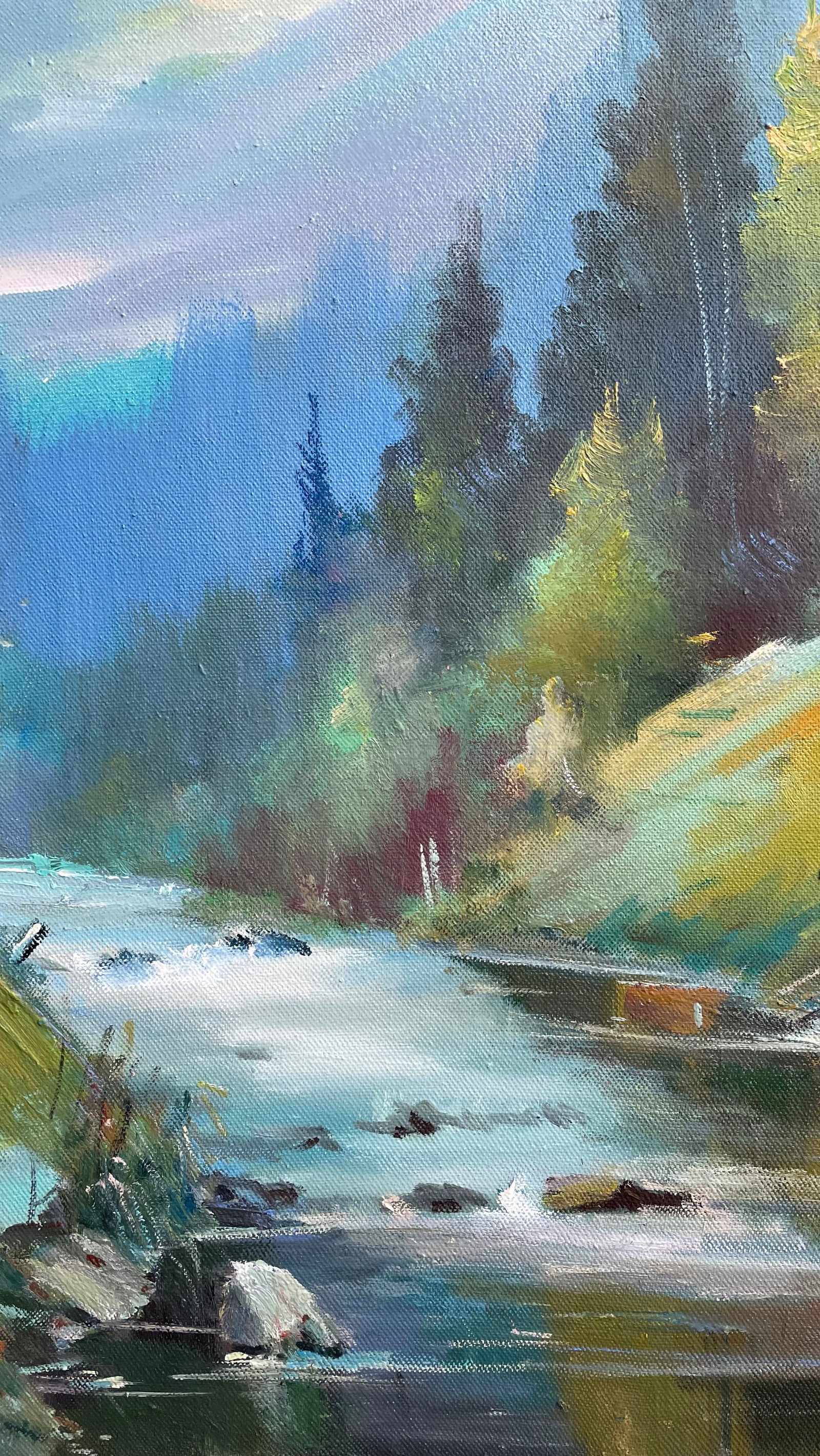 Oil painting River Ivan Romanyuk - 7