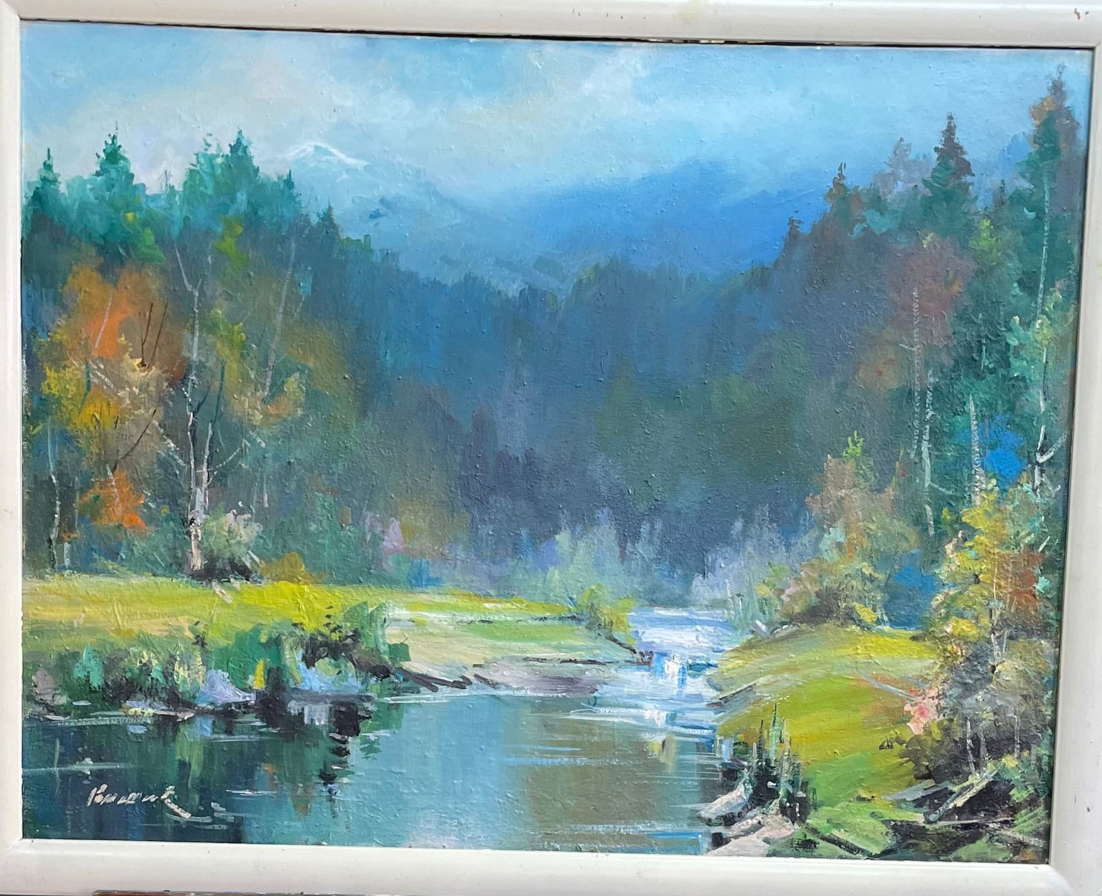 Oil painting River Ivan Romanyuk - 2