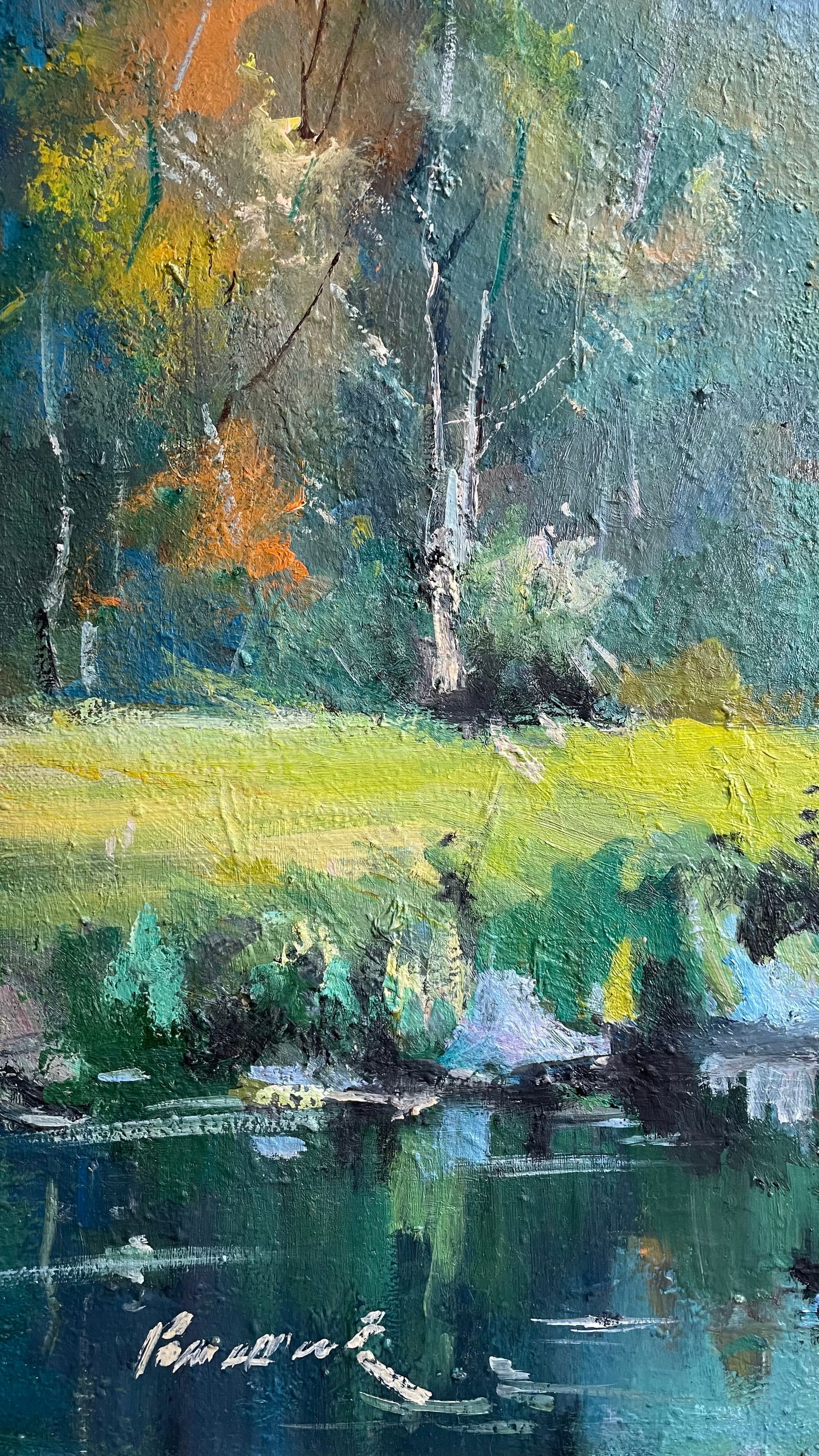 Oil painting River Ivan Romanyuk - 4