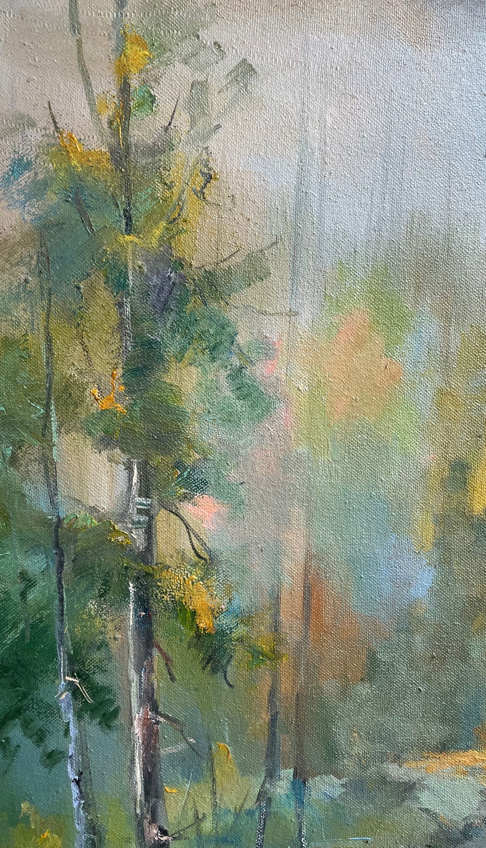 Oil painting Stream near forrest Ivan Romanyuk - 3