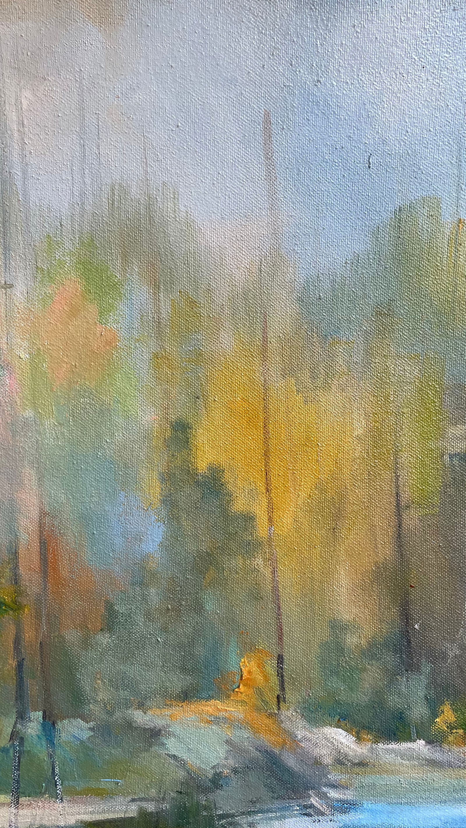 Oil painting Stream near forrest Ivan Romanyuk - 4