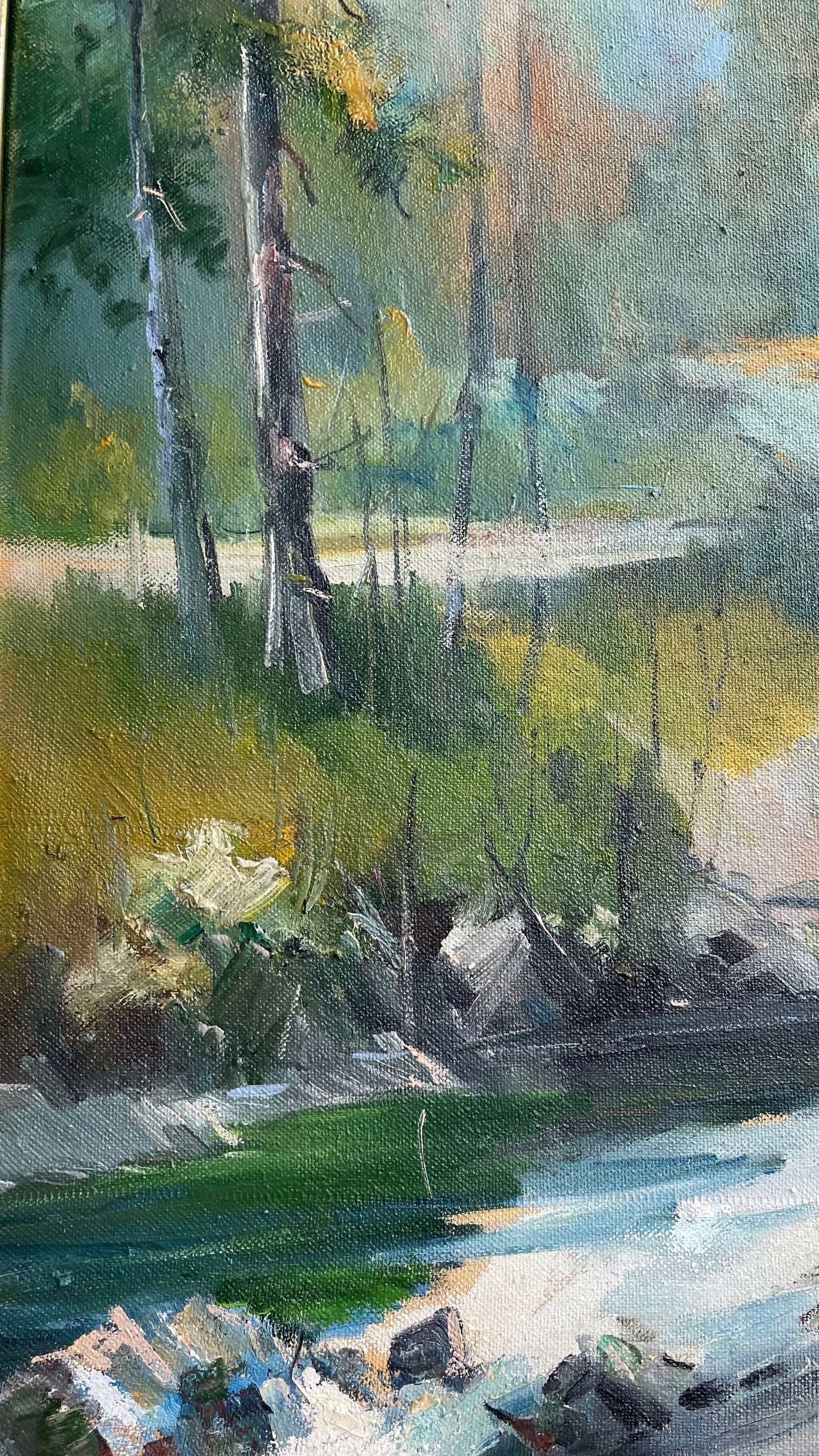 Oil painting Stream near forrest Ivan Romanyuk - 6