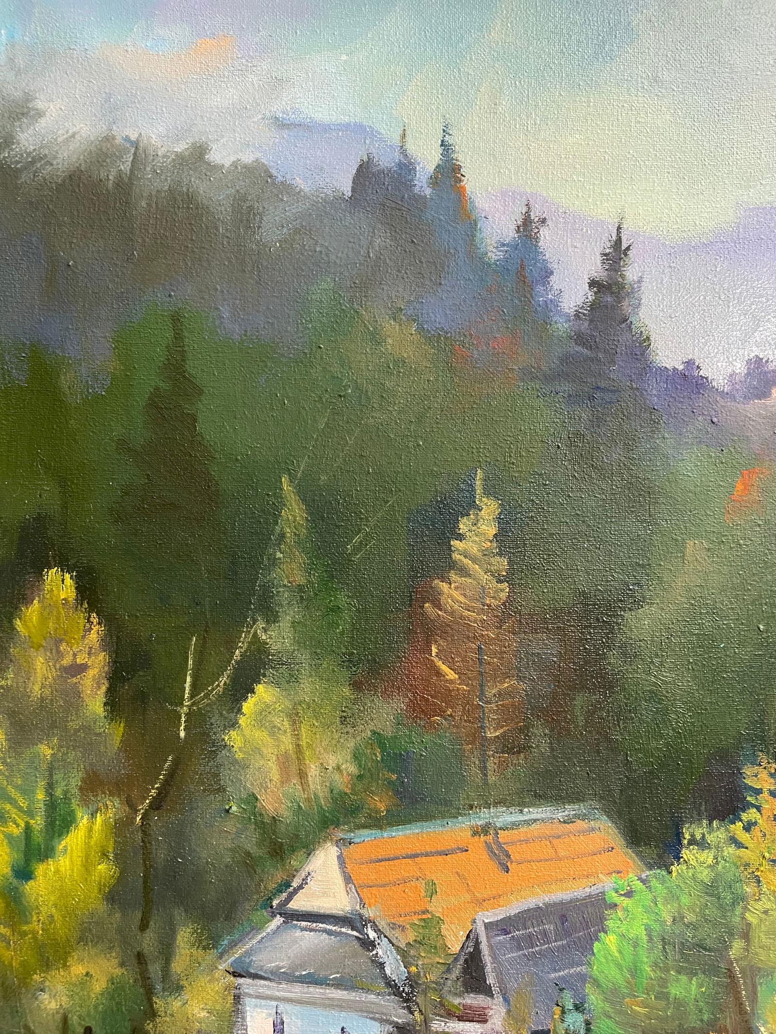 Oil painting Mountain rural Ivan Romanyuk - 3