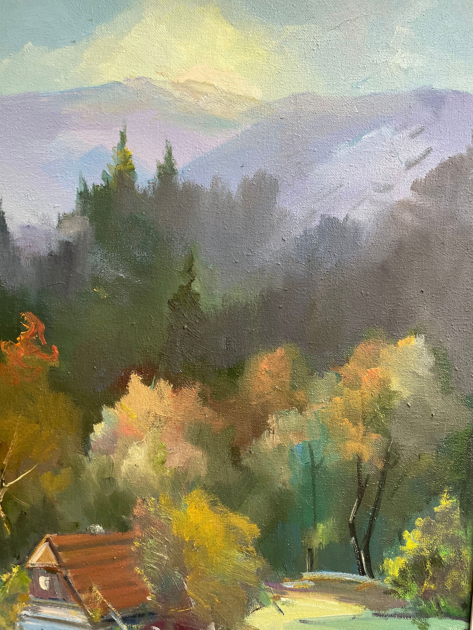Oil painting Mountain rural Ivan Romanyuk - 4