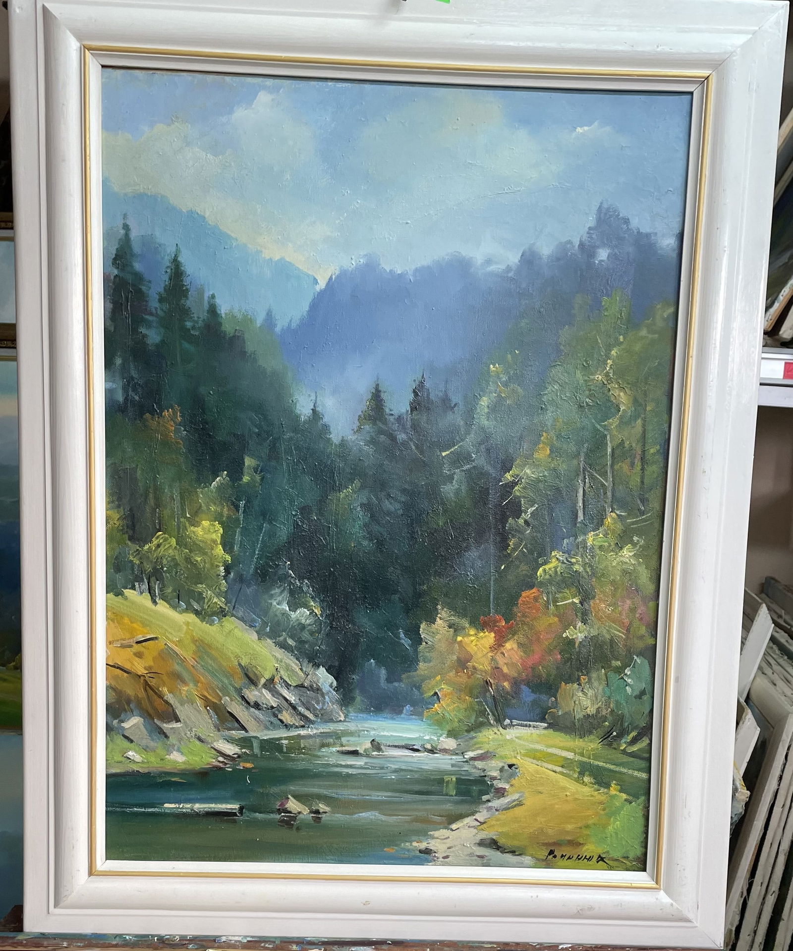 Oil painting Foggy day Ivan Romanyuk - 2