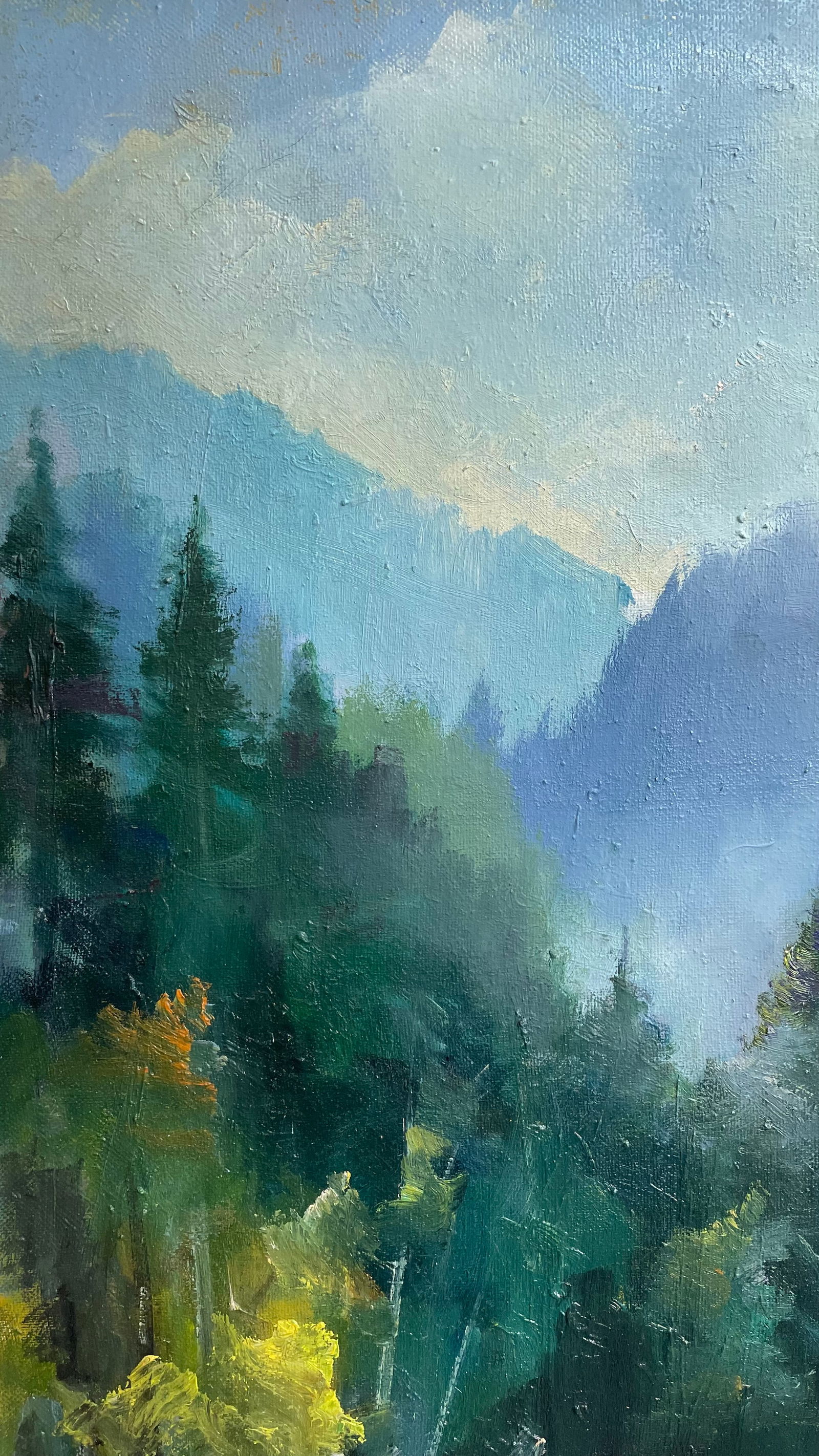 Oil painting Foggy day Ivan Romanyuk - 3