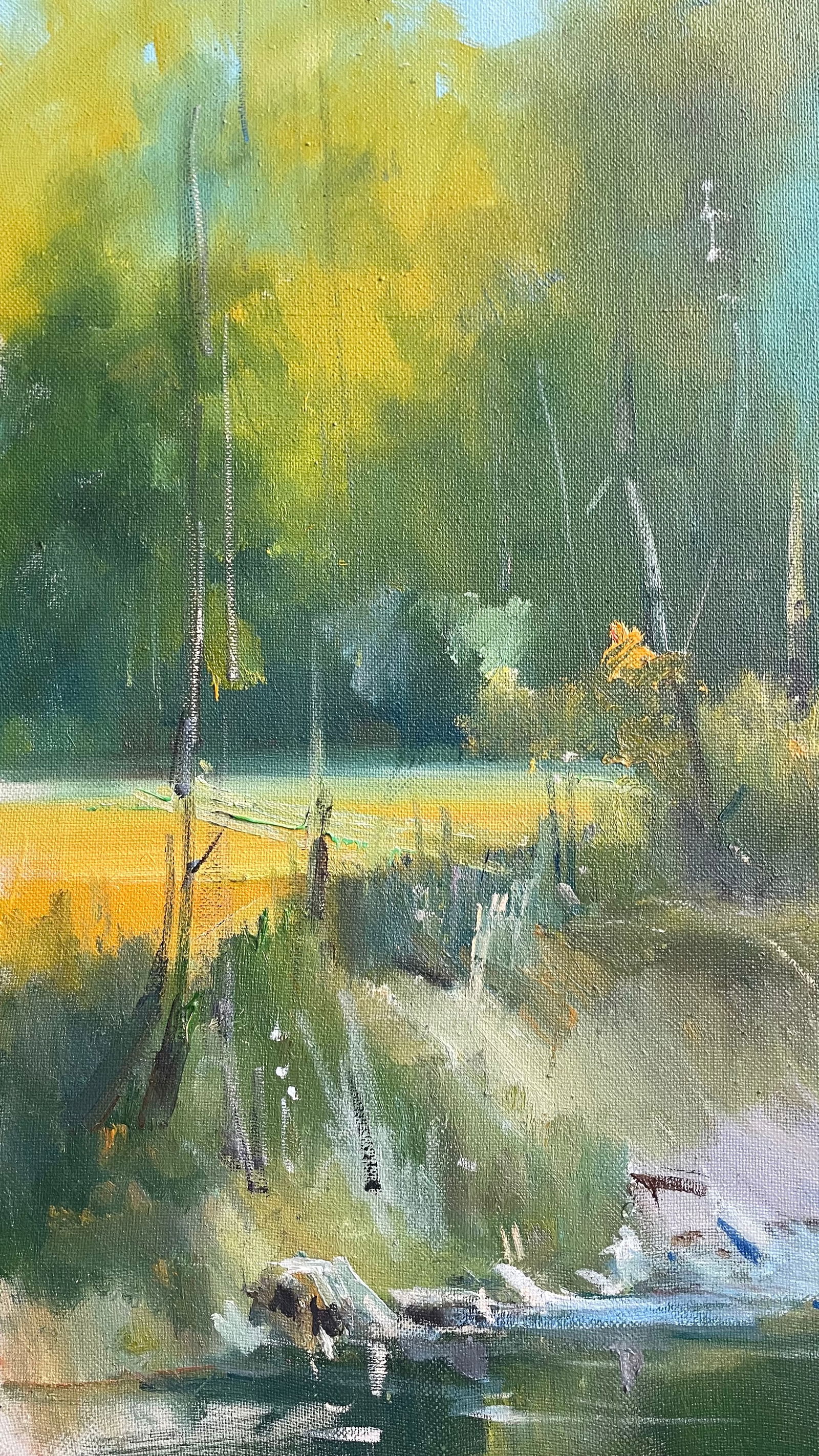 Oil painting Yellow trees Ivan Romanyuk - 5