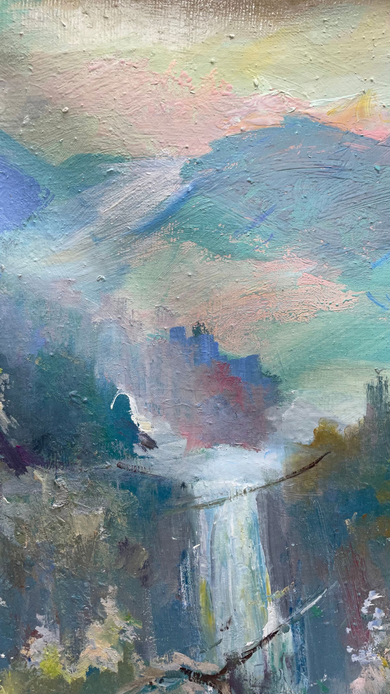 Oil painting Waterfall Ivan Romanyuk - 6