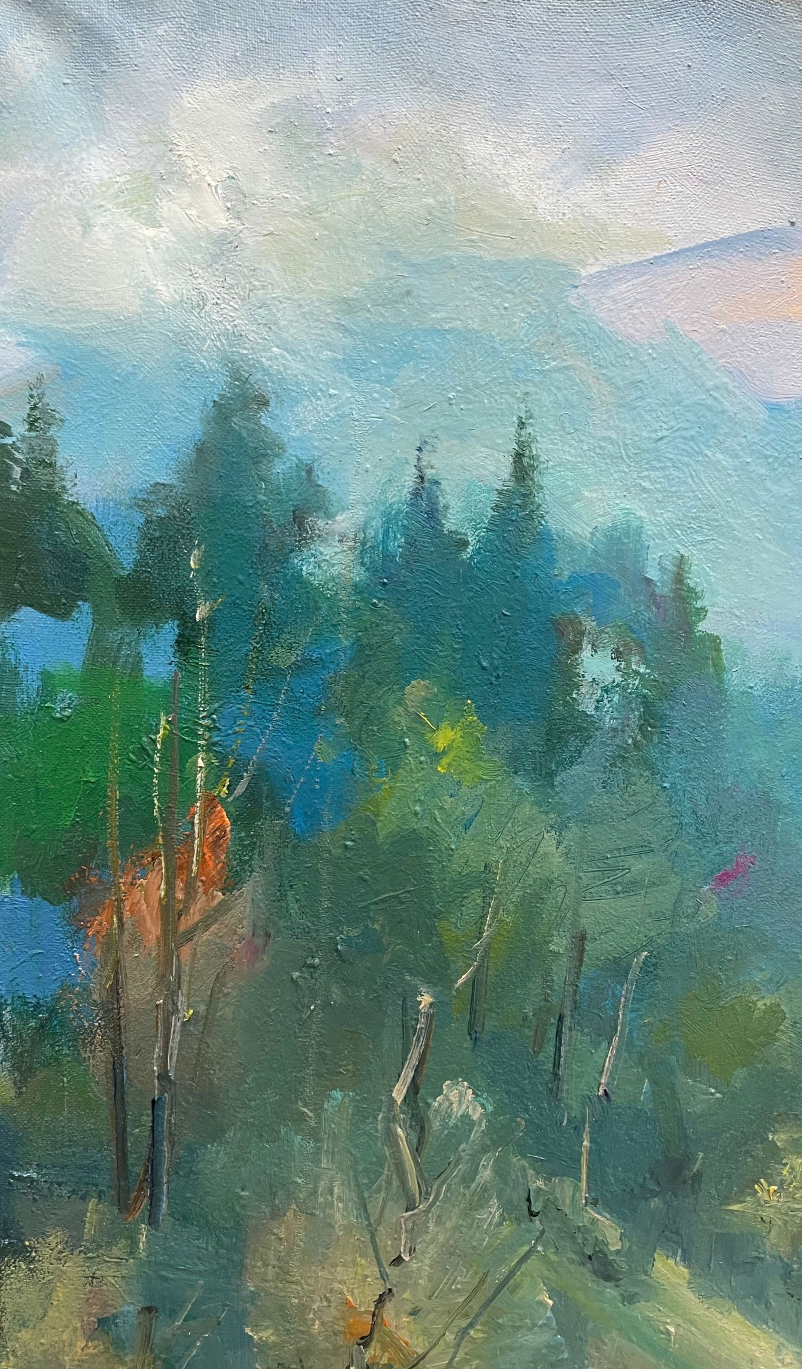 Oil painting Mountain path Ivan Romanyuk (1 of 7)