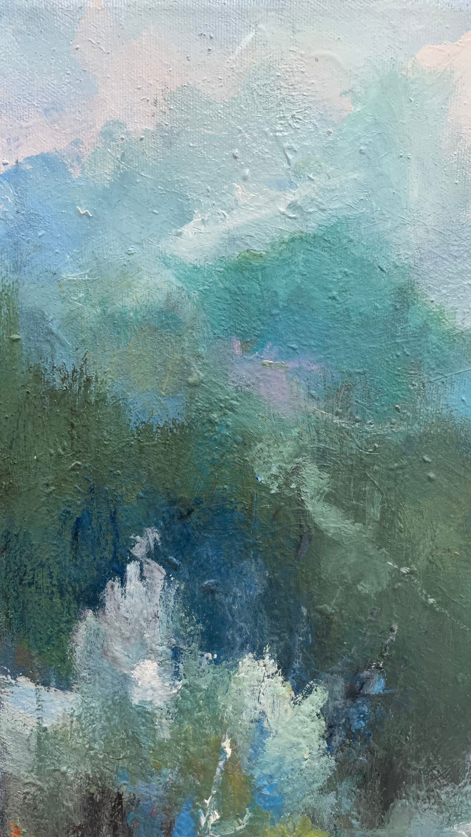 Oil painting Deep winter in th mountains Ivan Romanyuk - 2