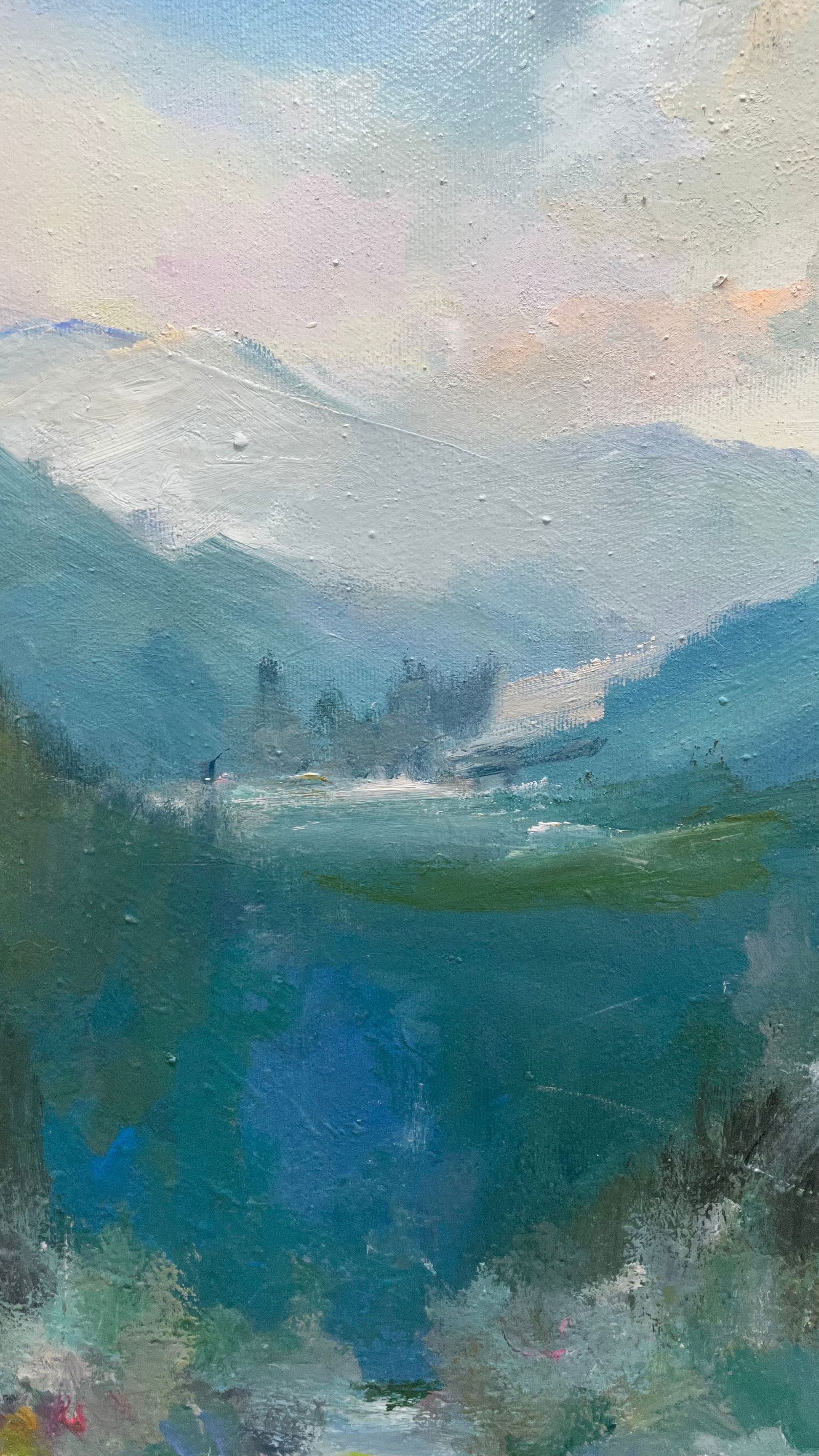 Oil painting Deep winter in th mountains Ivan Romanyuk - 3