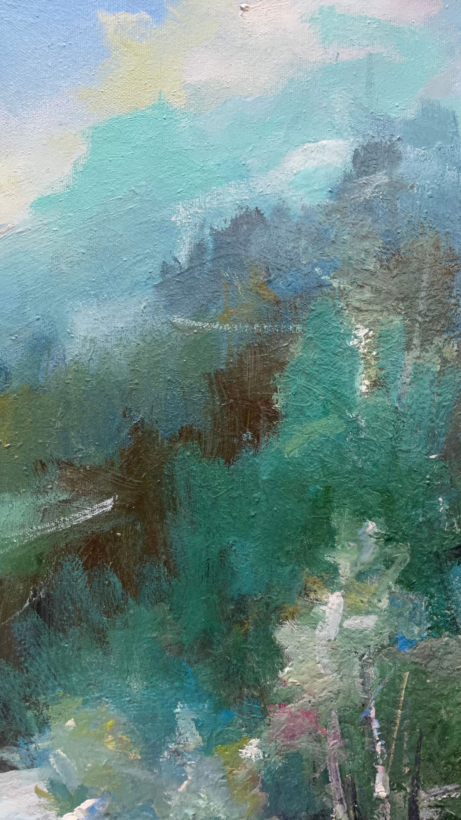 Oil painting Deep winter in th mountains Ivan Romanyuk - 4