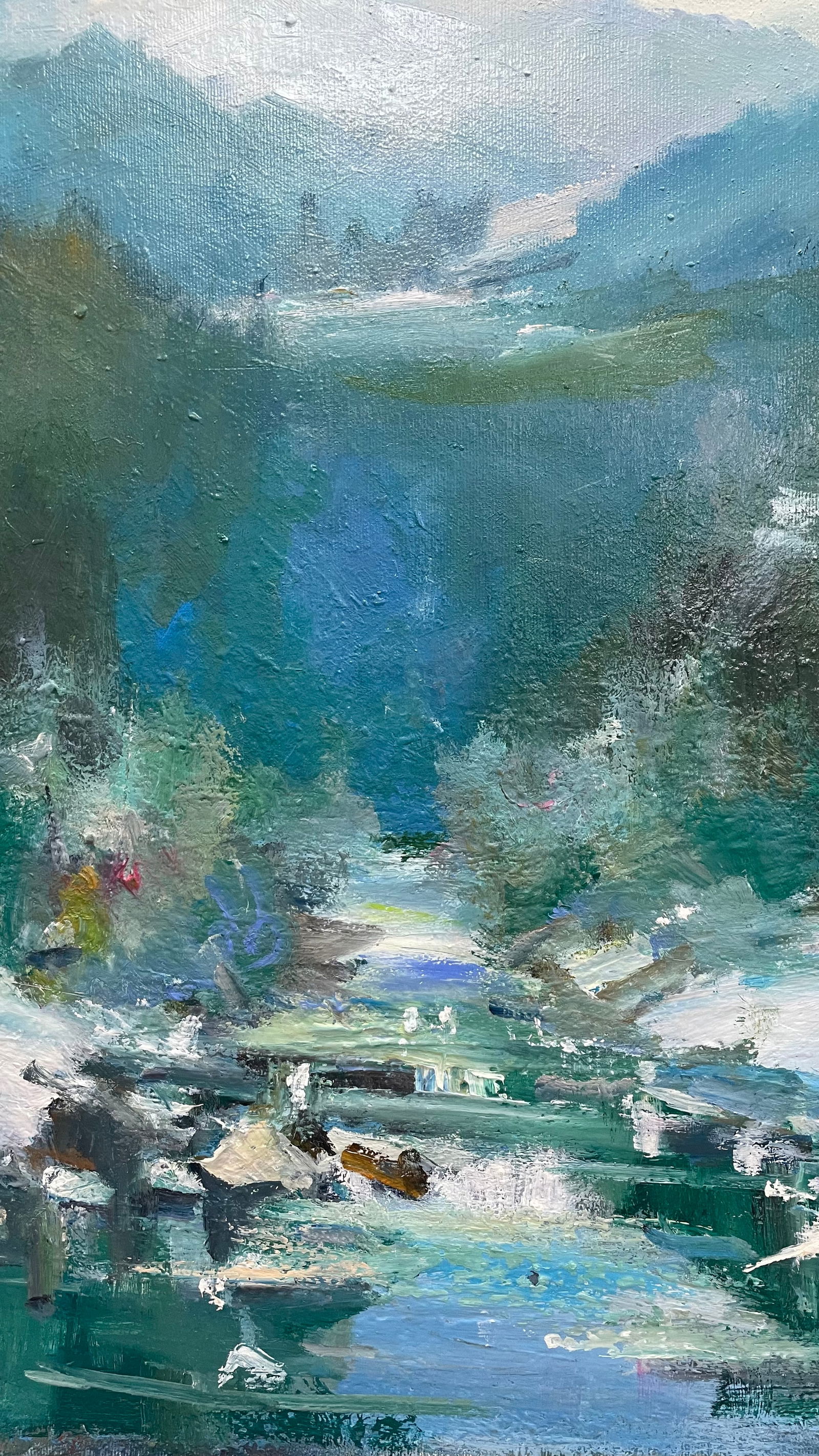 Oil painting Deep winter in th mountains Ivan Romanyuk - 6