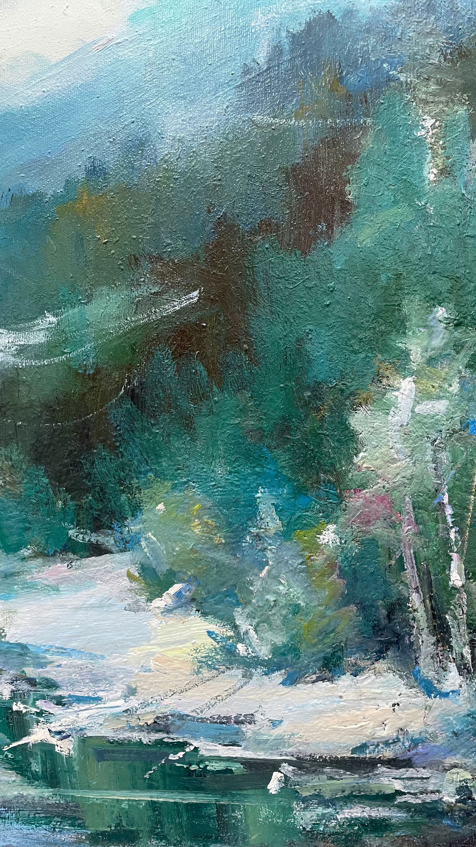 Oil painting Deep winter in th mountains Ivan Romanyuk - 7